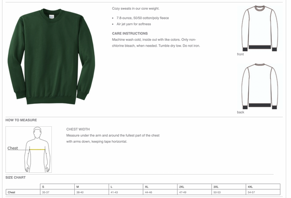 MIDDLE WEIGHT CREW NECK SWEAT SHIRT サイズＬ Just Hoods By Aw Dis Unisex 80/20 Midweight College Crewneck