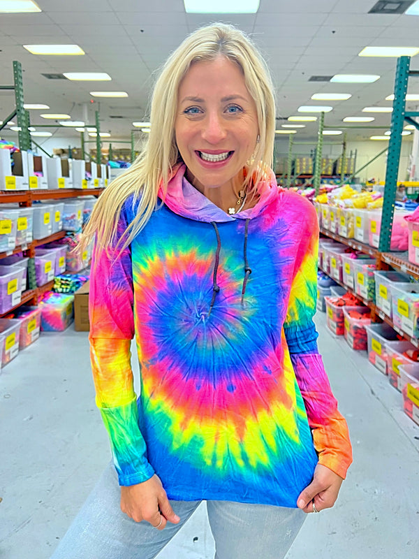 Hoodie rainbow hotsell