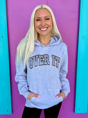 Over It Gray Hoodie