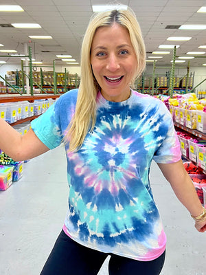 Unicorn Swirl Tie-Dye Tee - Blank