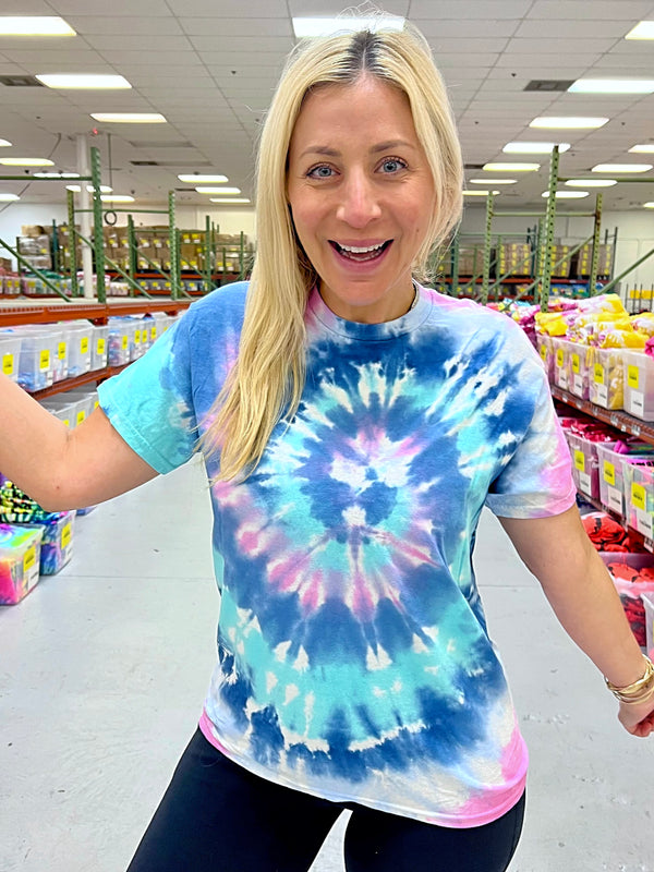 Passion Fruit Swirl Tie-Dye Tee - Blank - Sunshine Sisters