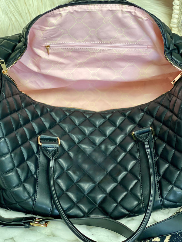 ショルダーバッグ・ポシェット Fallett Glossy Mini Duffel Bag Black FA2403BG14BK Alex Duffle Bag – The Monogrammed Home