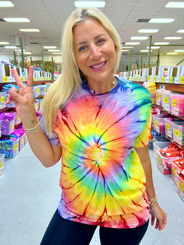 Skittles Swirl Tie-Dye Tee - Blank - Sunshine Sisters