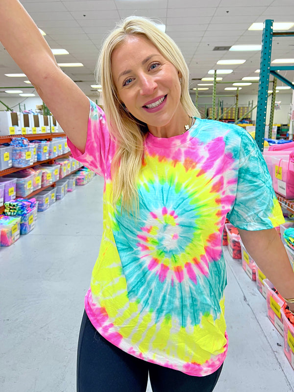 Pinkberry Twist Tie-Dye Tee - Blank - Sunshine Sisters