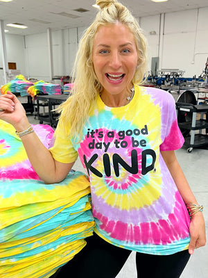 It's A Good Day To Be Kind Tie-Dye Tee