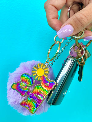 Be Kind Tie-Dye Keychain