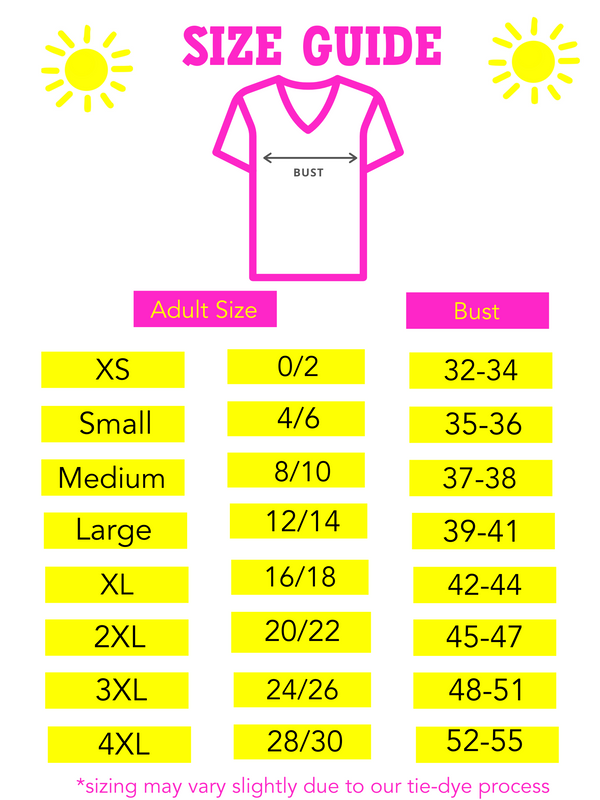 Be Kind Tie Dye V-Neck Tee - Sunshine Sisters