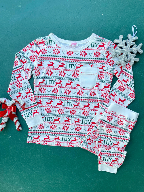 Christmas Joy Pajama Set - Youth