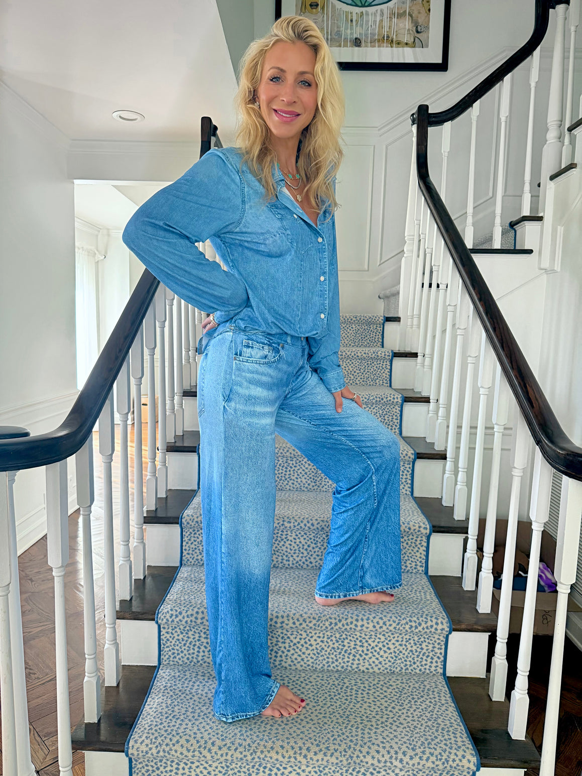 Denim Dreams Pajama Set