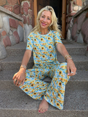 Sunshine Sunflower Pajama Set