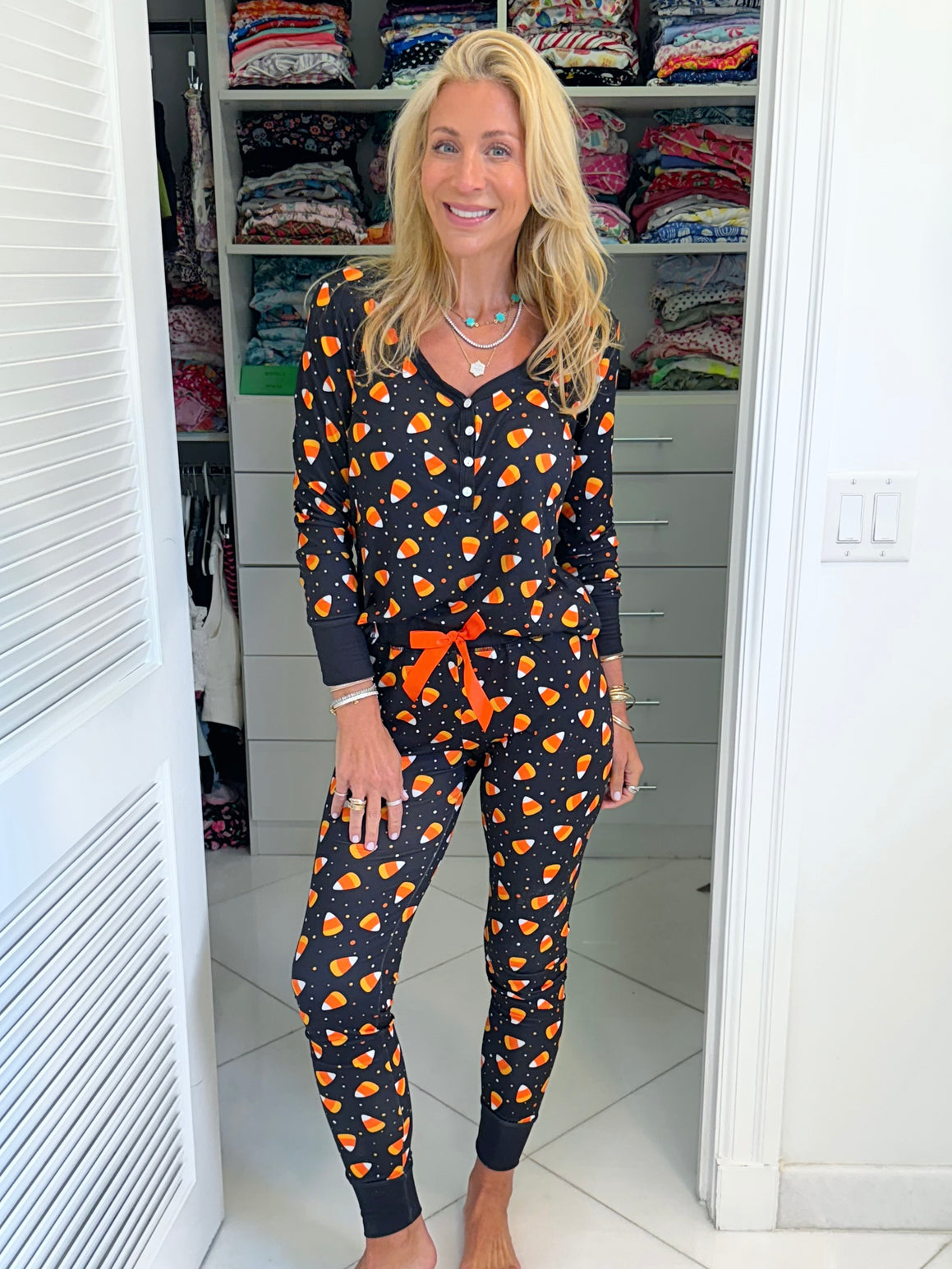 Candy Corn Pajama Set