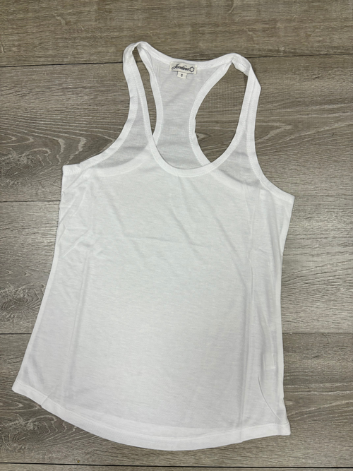 White Racerback Flowy Tank