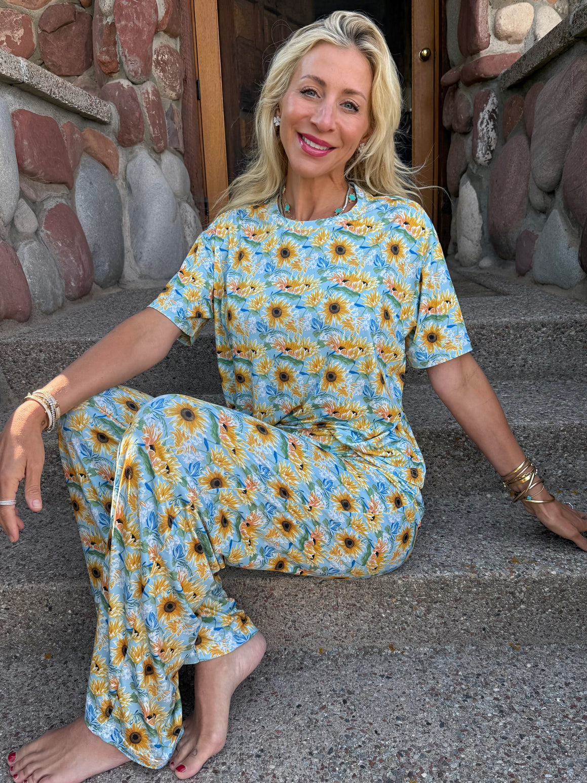 Sunshine Sunflower Pajama Set
