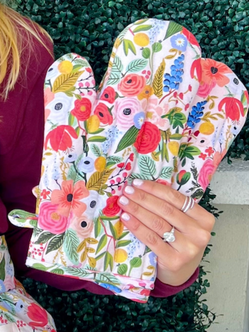 Floral Fall Oven Mitts