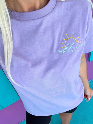 Sunrise Embroidered Tee - Project Save The Tees