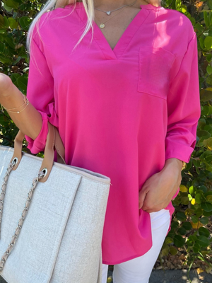 Hot Pink Tunic Top