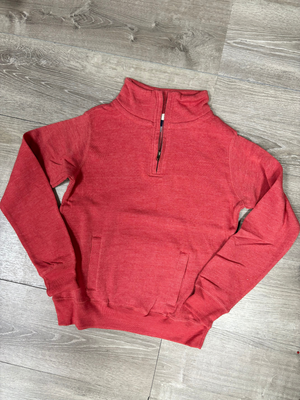 Coral Quarter Zip Pullover