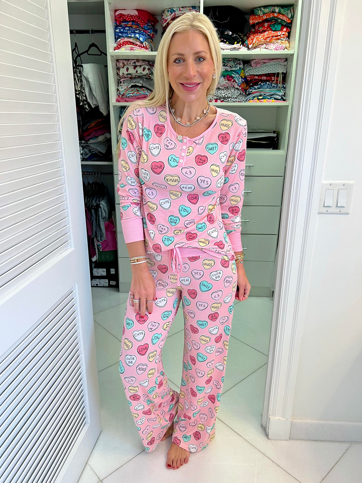 Pink Sweetheart Pajama Set - Sunshine Sisters