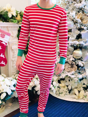 Christmas Stripe Pajama Set - Mens