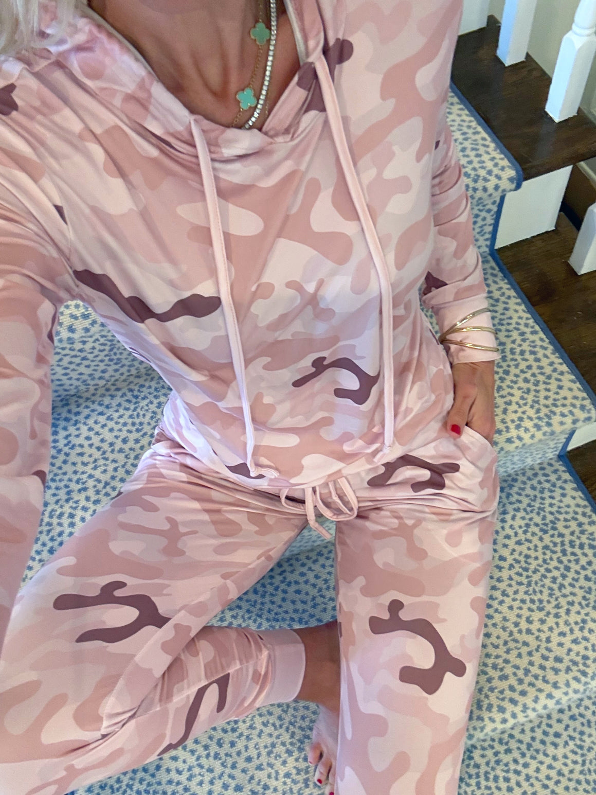 Pink Camo Pajama Set