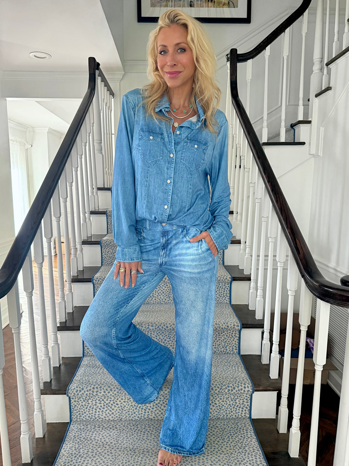 Denim Dreams Pajama Set