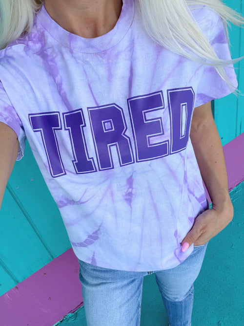 Tired Lilac Spider Tie-Dye Tee