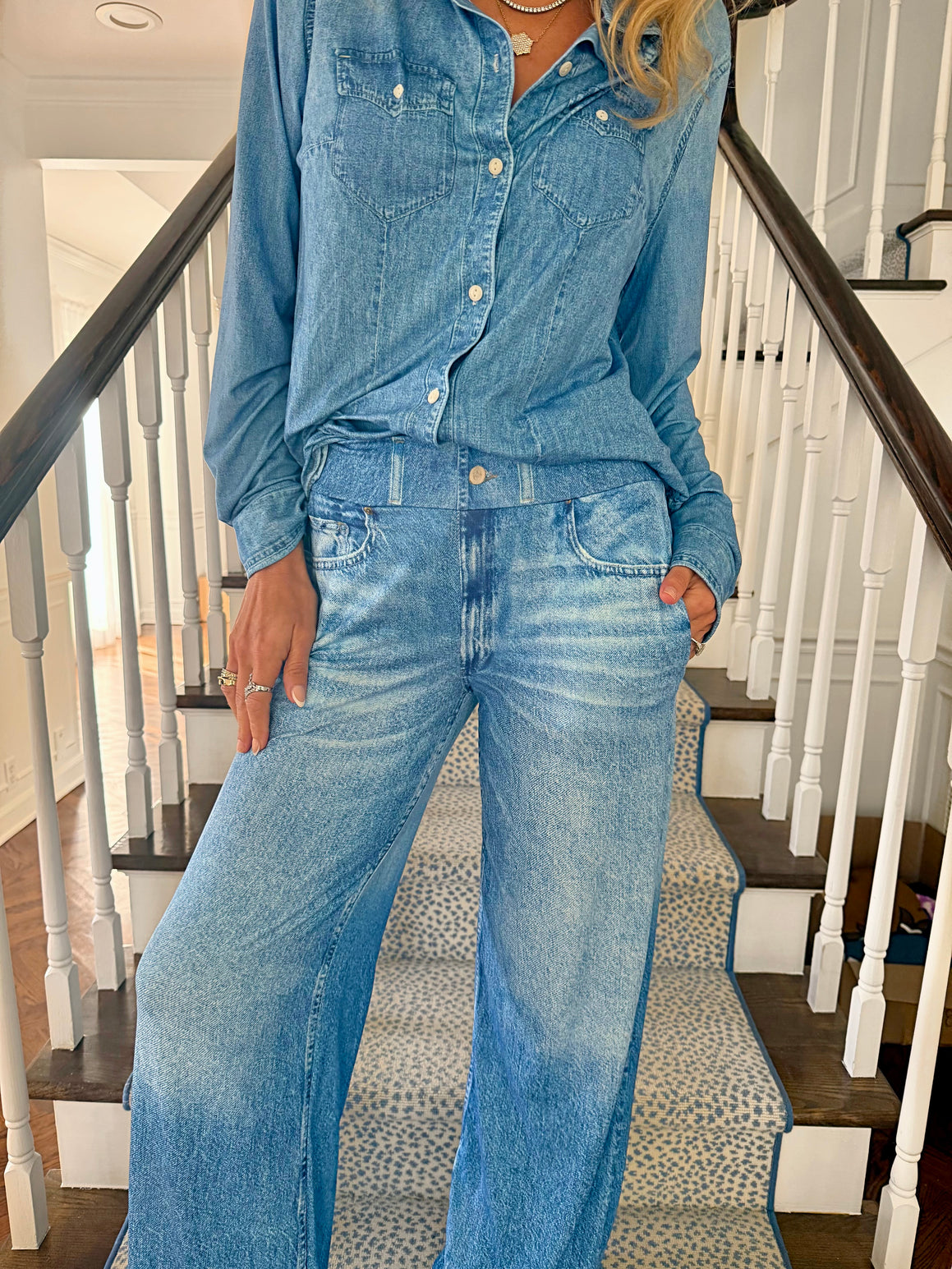 Denim Dreams Pajama Set