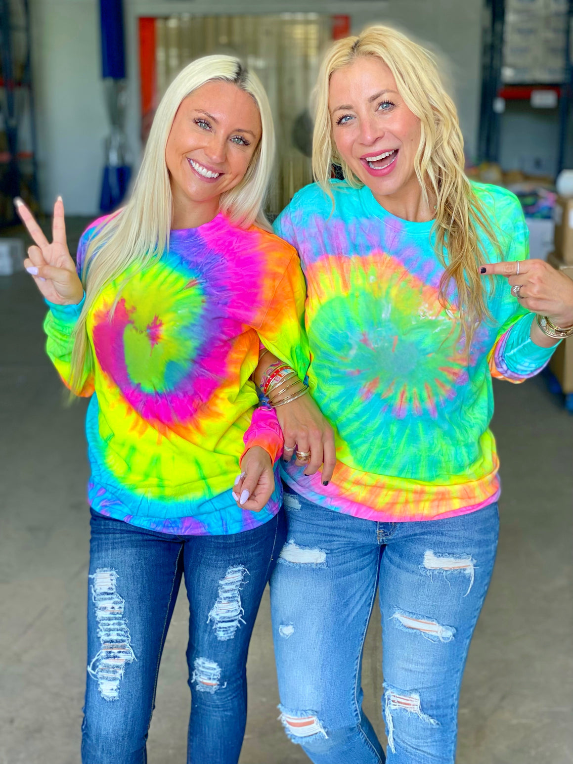 Tie-Dye Long Sleeve Tees