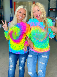 Tie-Dye Long Sleeve Tees - Sunshine Sisters