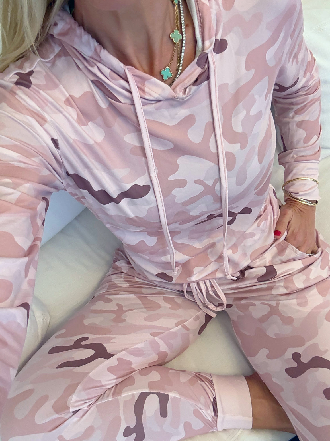Pink Camo Pajama Set