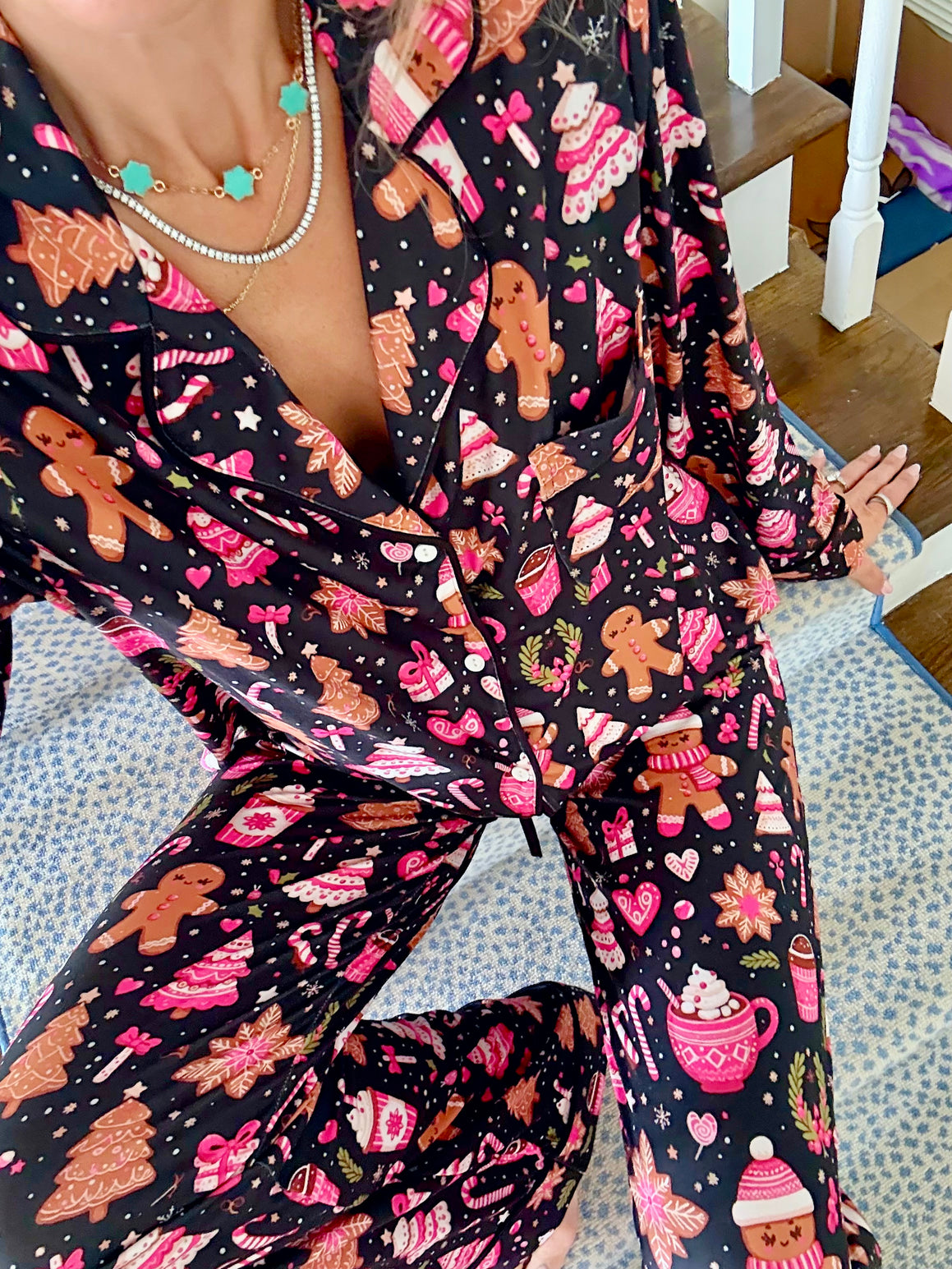 Cutesy Christmas Treat Pajama Set