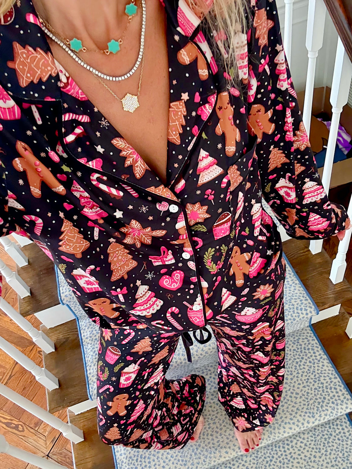 Cutesy Christmas Treat Pajama Set