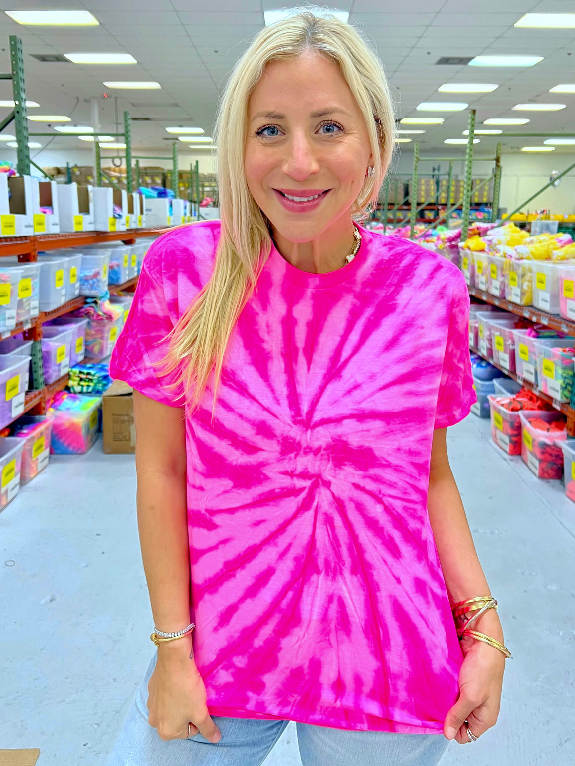 Tie dye hot sale a pink shirt