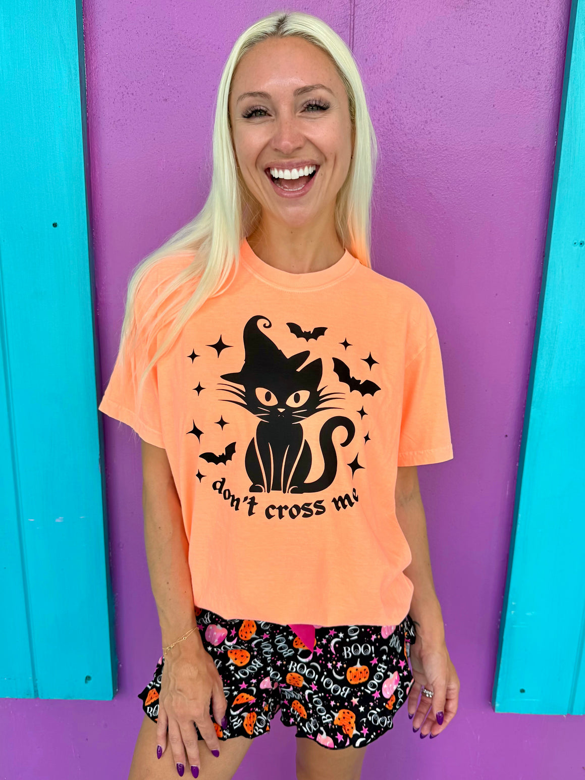 Don't Cross Me Black Cat Tee