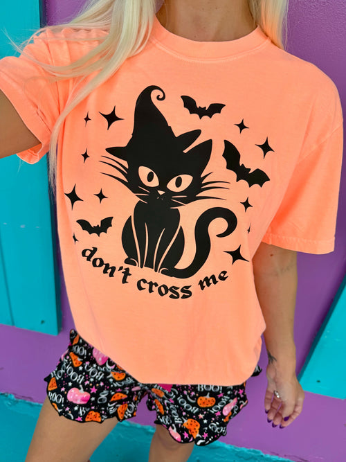 Don't Cross Me Black Cat Tee