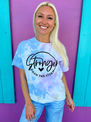 Stronger Than The Storm Tie-Dye Tee