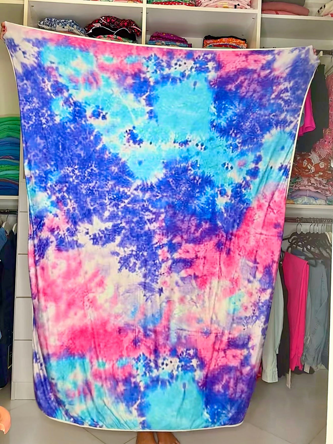 Cotton Candy Pajama Fabric Blanket