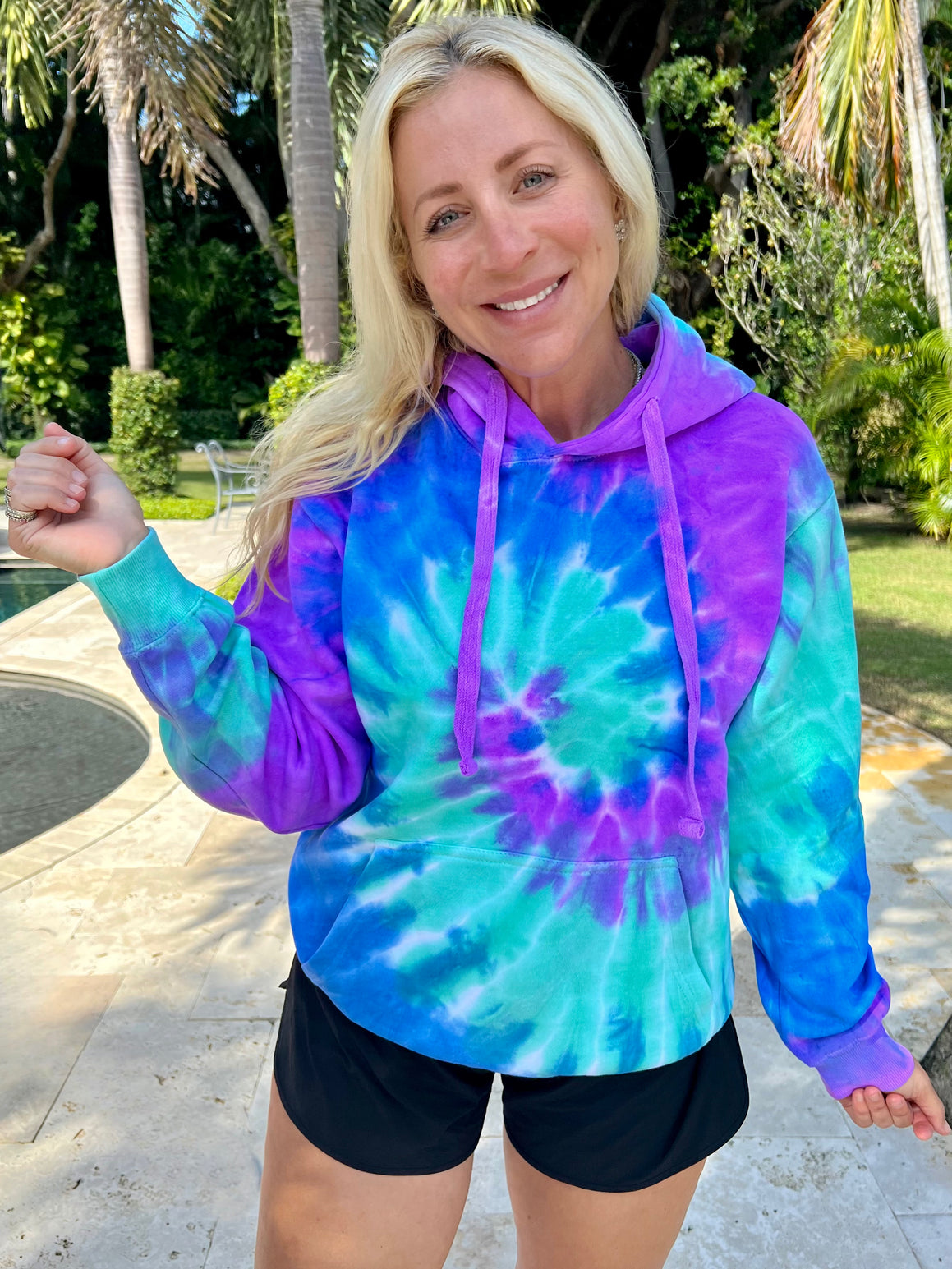 Purple Haze Tie-Dye Hoodie - Sunshine Sisters Purple Haze Tie-Dye Hoodie - Sunshine Sisters