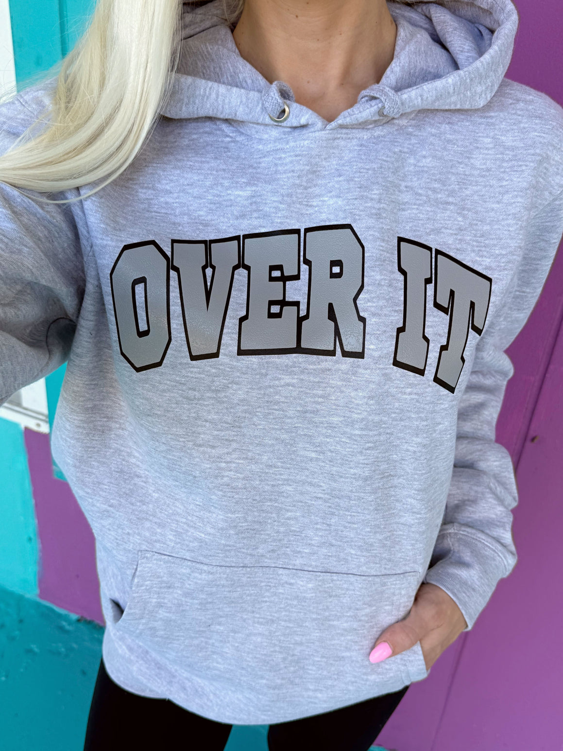 Over It Gray Hoodie