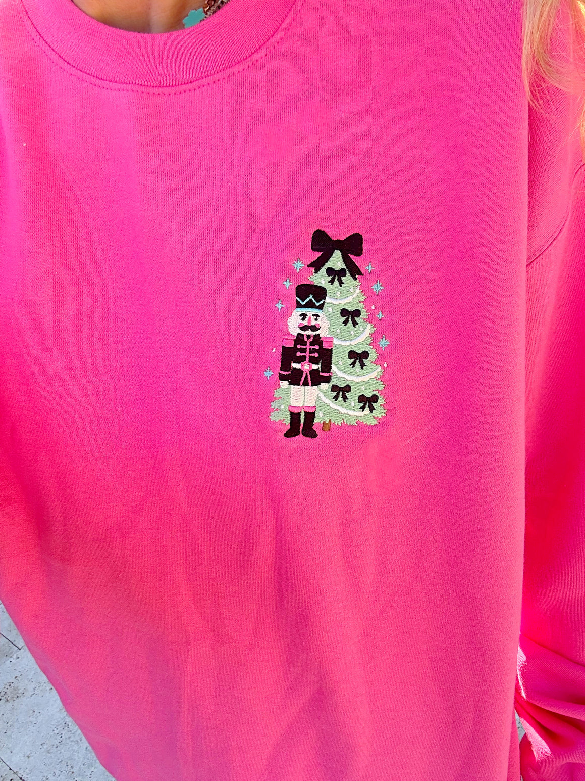 Sugarplum Nutcracker Embroidered Sweatshirt