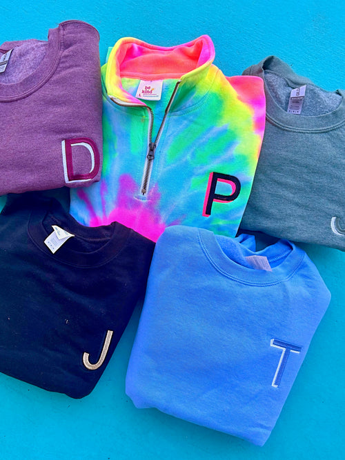 Blooper Initial Sweatshirts, Hoodies, & Quarter-Zips - Stitched