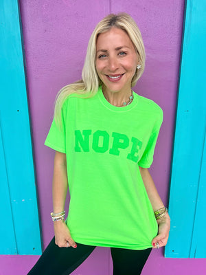 Nope Lime Sorbet Tee