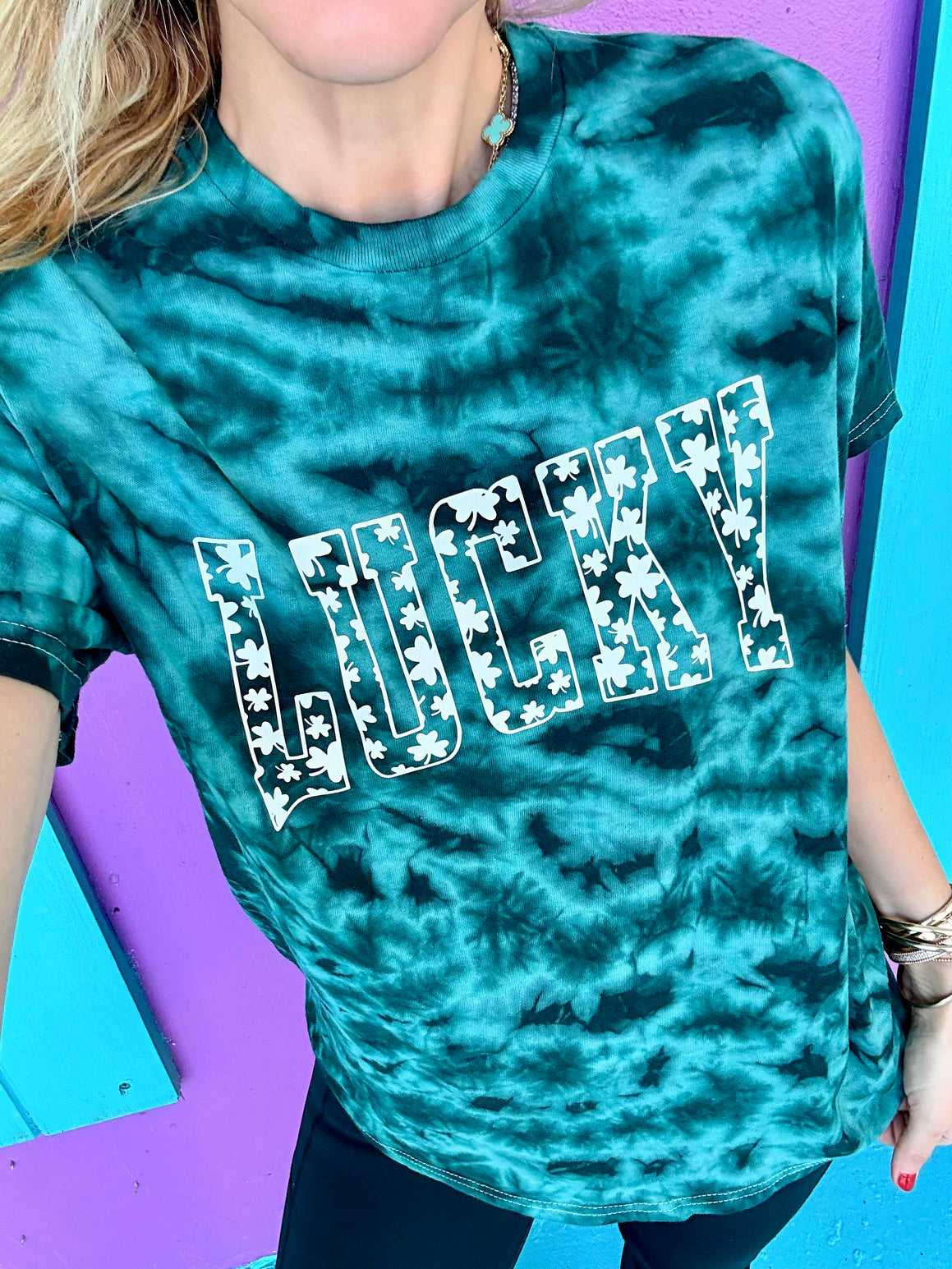Lucky Splash Tie-Dye Tee
