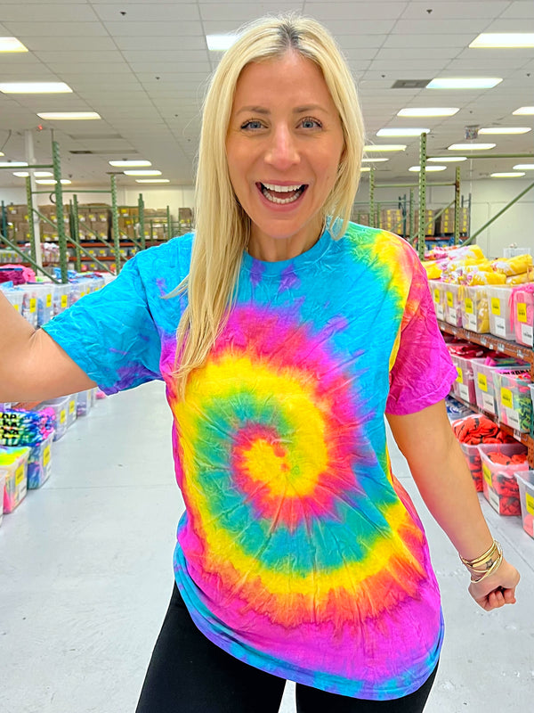 Mystery Tie Dye Tee Blank Sunshine Sisters