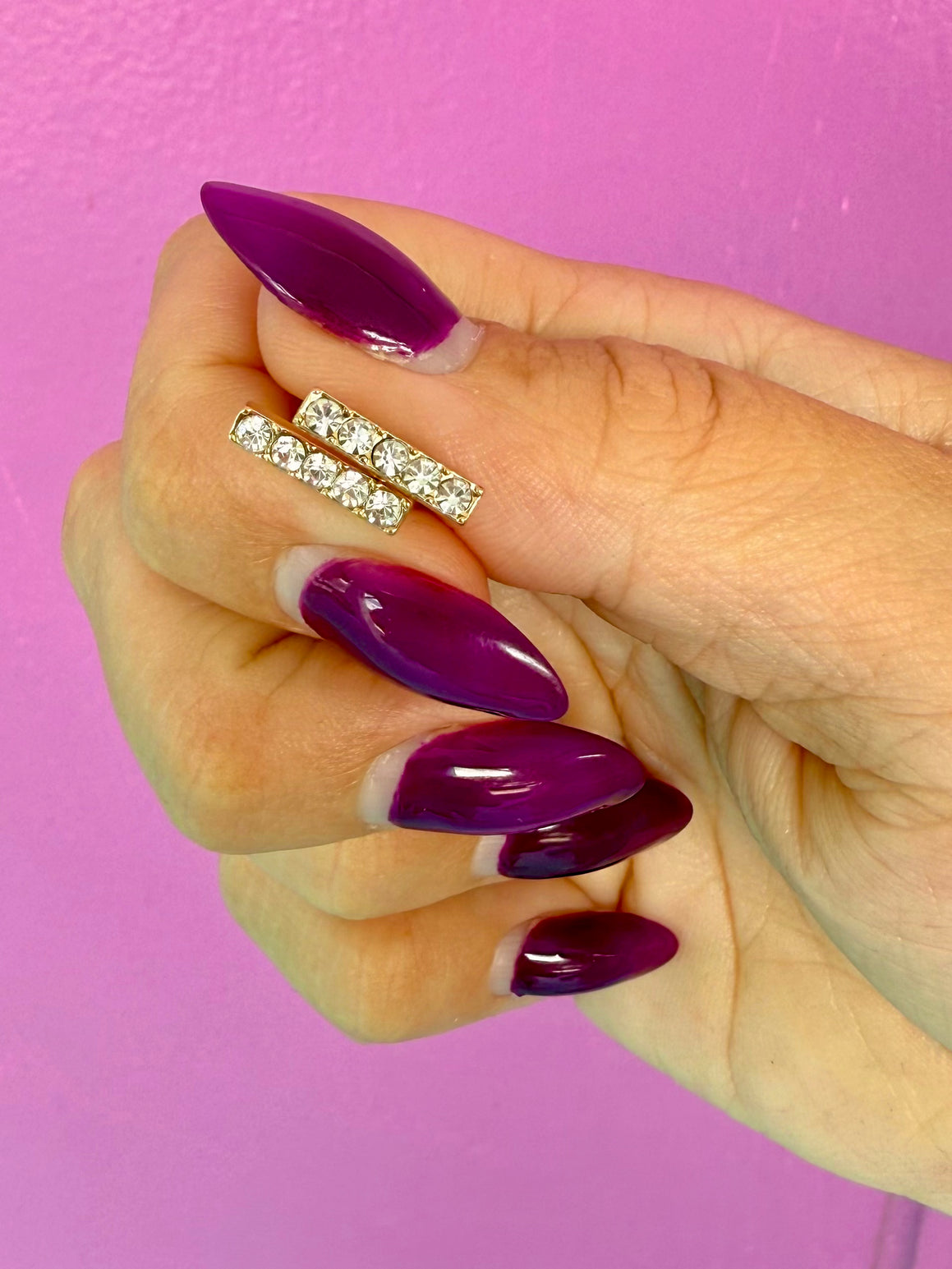 Crystal Bar Earrings