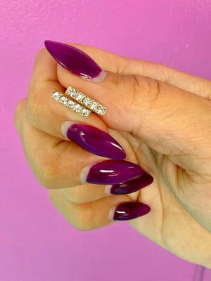 Crystal Bar Earrings