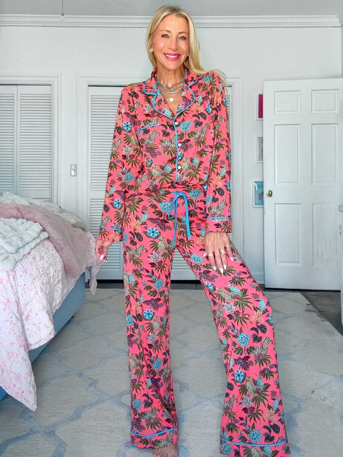 Coral Wildest Dreams Pajama Set