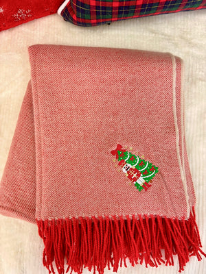 Nutcracker Embroidered Blanket