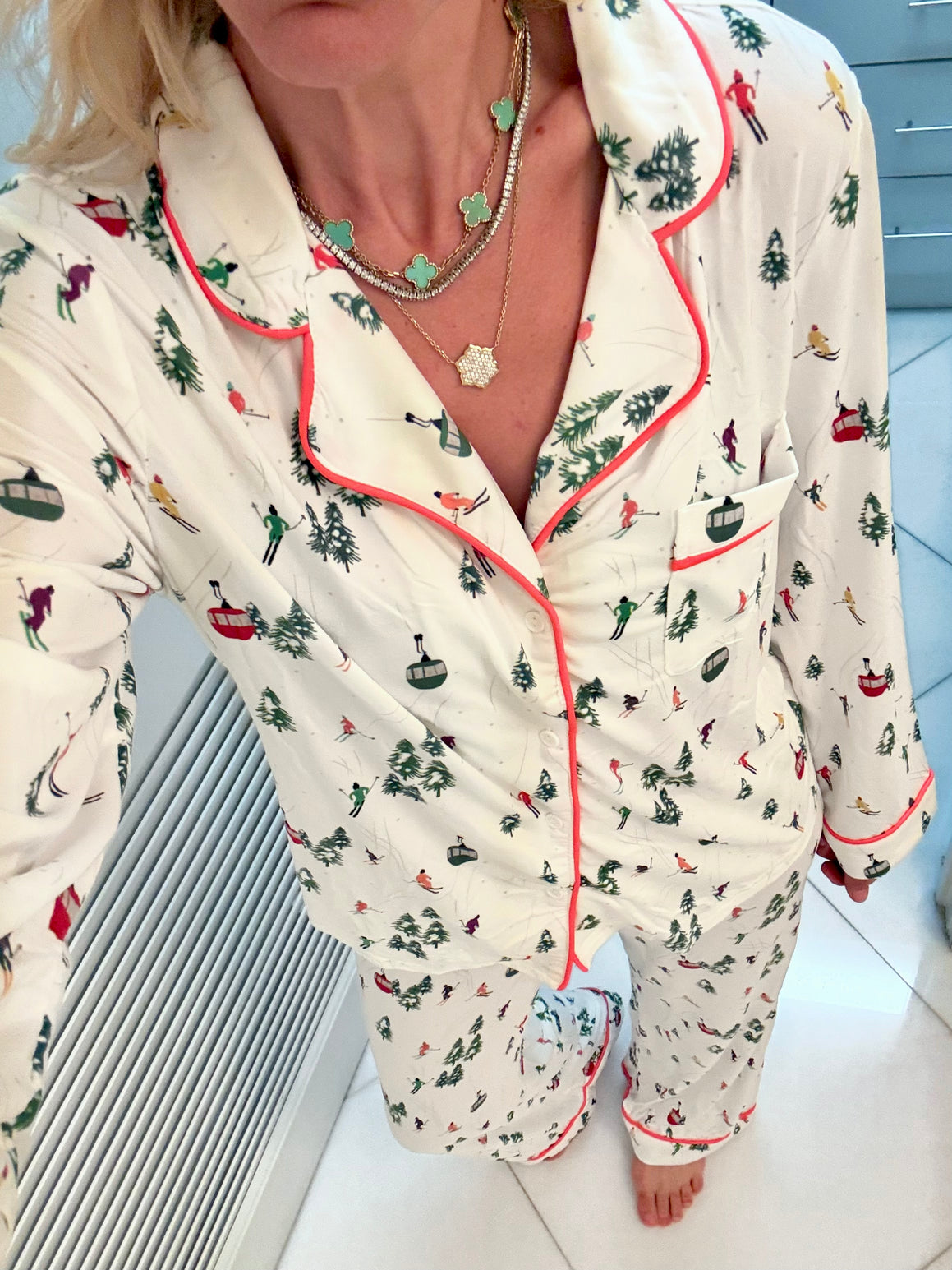 Ski Days Wide Leg Pants Pajama Set