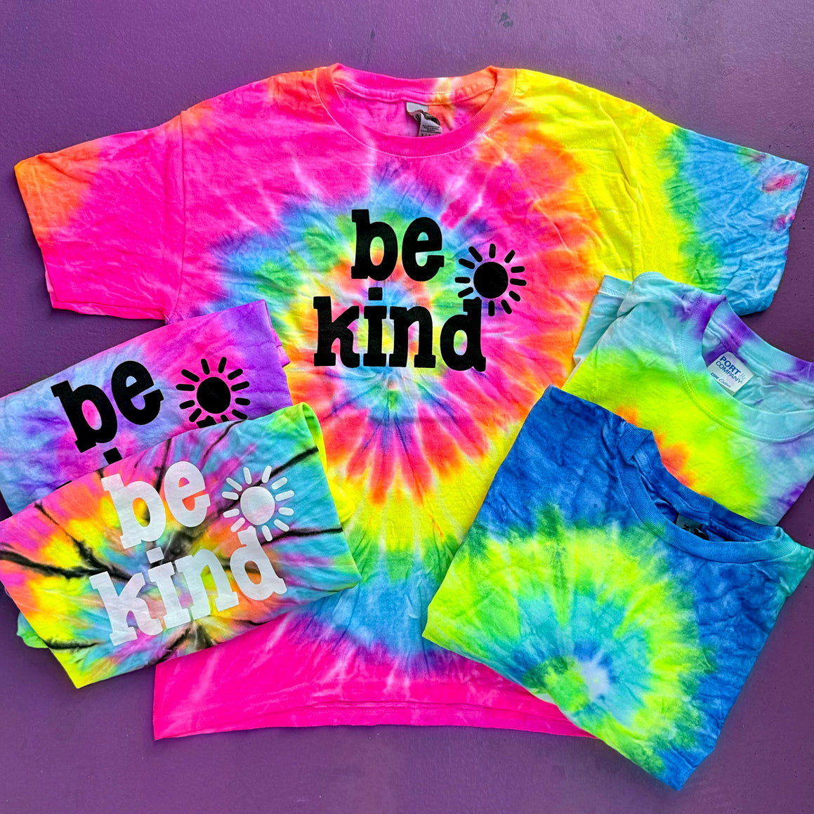 TIE-DYE MYSTERY TEE (BE KIND & PLAIN) - YOUTH